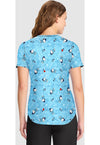 Snoopy On Ice - V-Neck Print Top (Back)