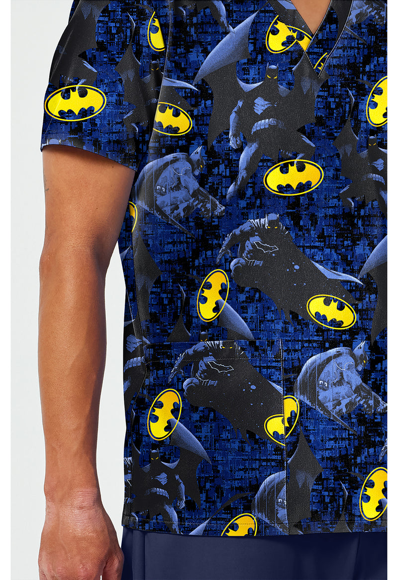 Guardian Of Gotham - Men's Print  V-Neck Top (View 3)