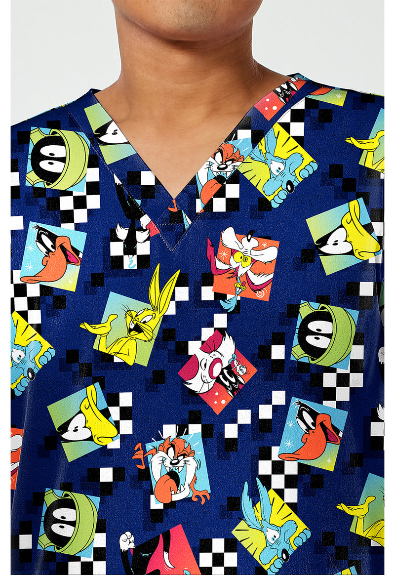 Check Yeah - Men's Print  V-Neck Top (View 2)