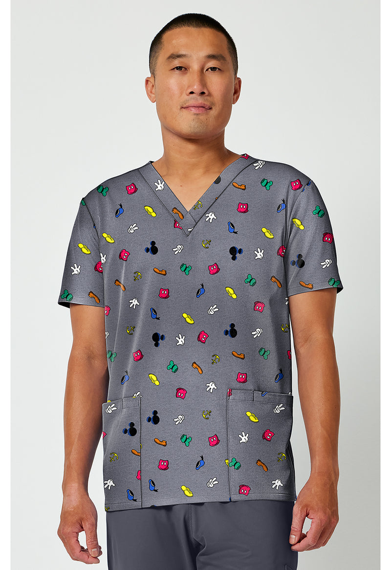 Iconic Friendship - Men's Print  V-Neck Top