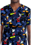 Mickey Bro Time - Men's Print  V-Neck Top (View 2)