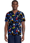 Mickey Bro Time - Men's Print  V-Neck Top