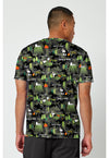 Snoopy Outdoors - Men's Print  V-Neck Top (Back)