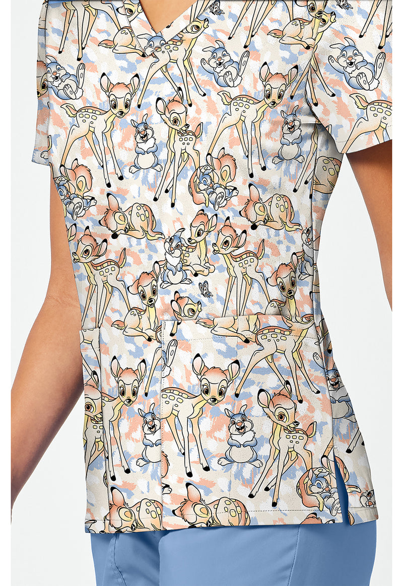 Fawn Over Me - Print V-Neck Top – Disney (View 3)