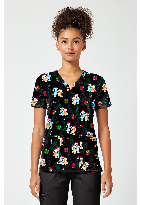 Print V-Neck Top – Character Prints