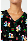 Santa Bluey - Print V-Neck Top – Character Prints (View 2)