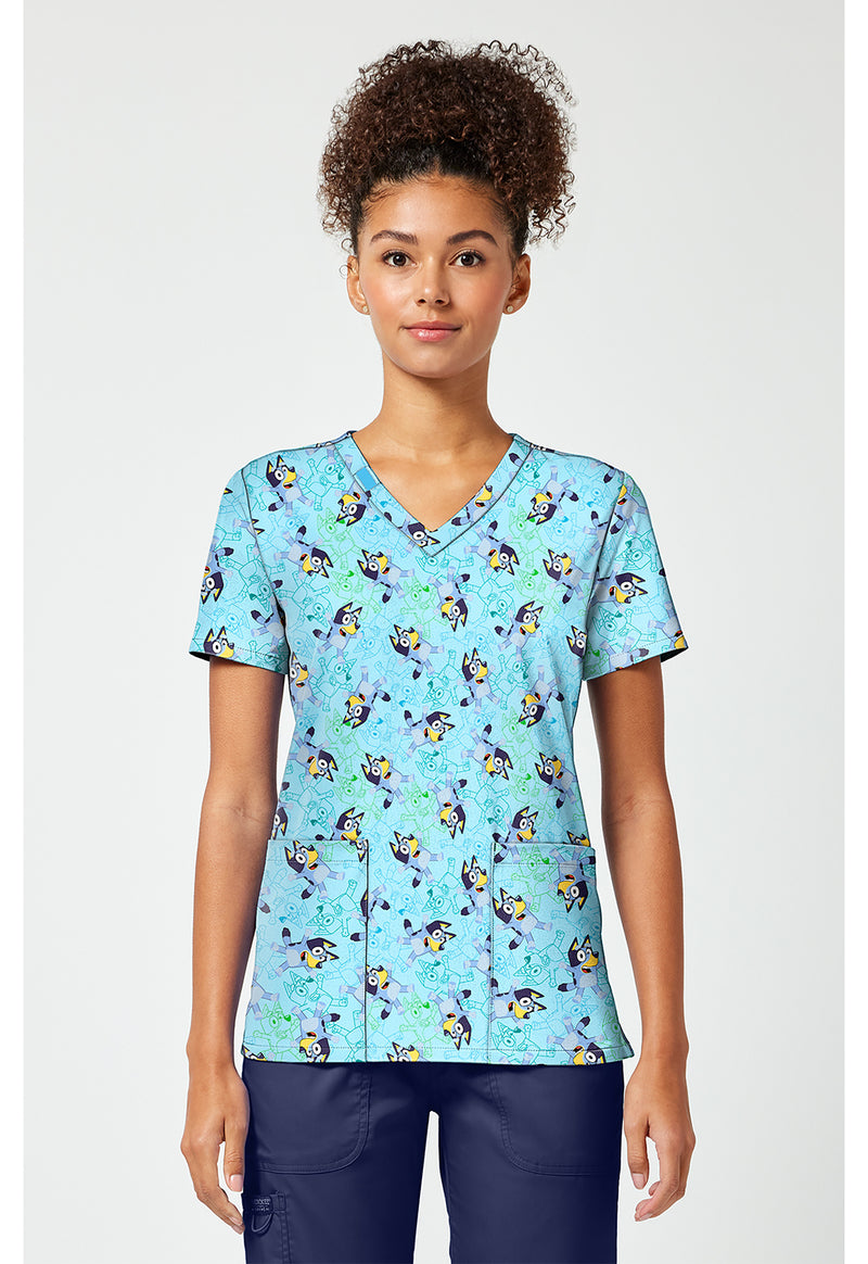 Bluey Zone - Print V-Neck Top – Character Prints
