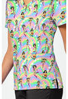 Realm Of Heroes - Print V-Neck Top – Character Prints (View 3)