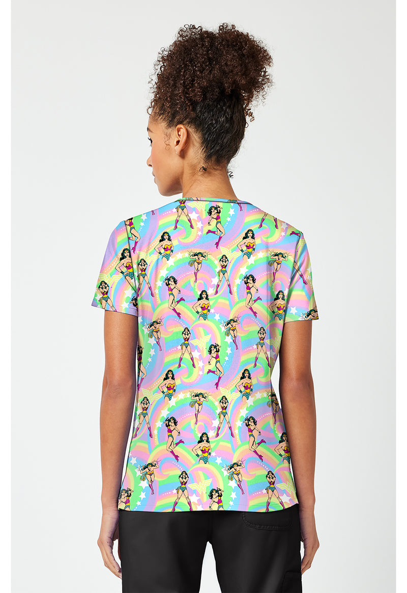 Realm Of Heroes - Print V-Neck Top – Character Prints (Back)
