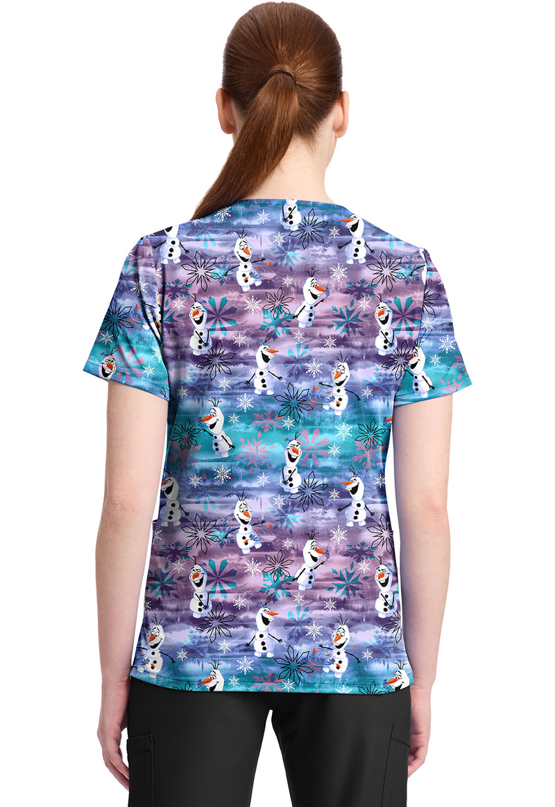 Olaf In Arendelle - Print V-Neck Top – Disney (Back)