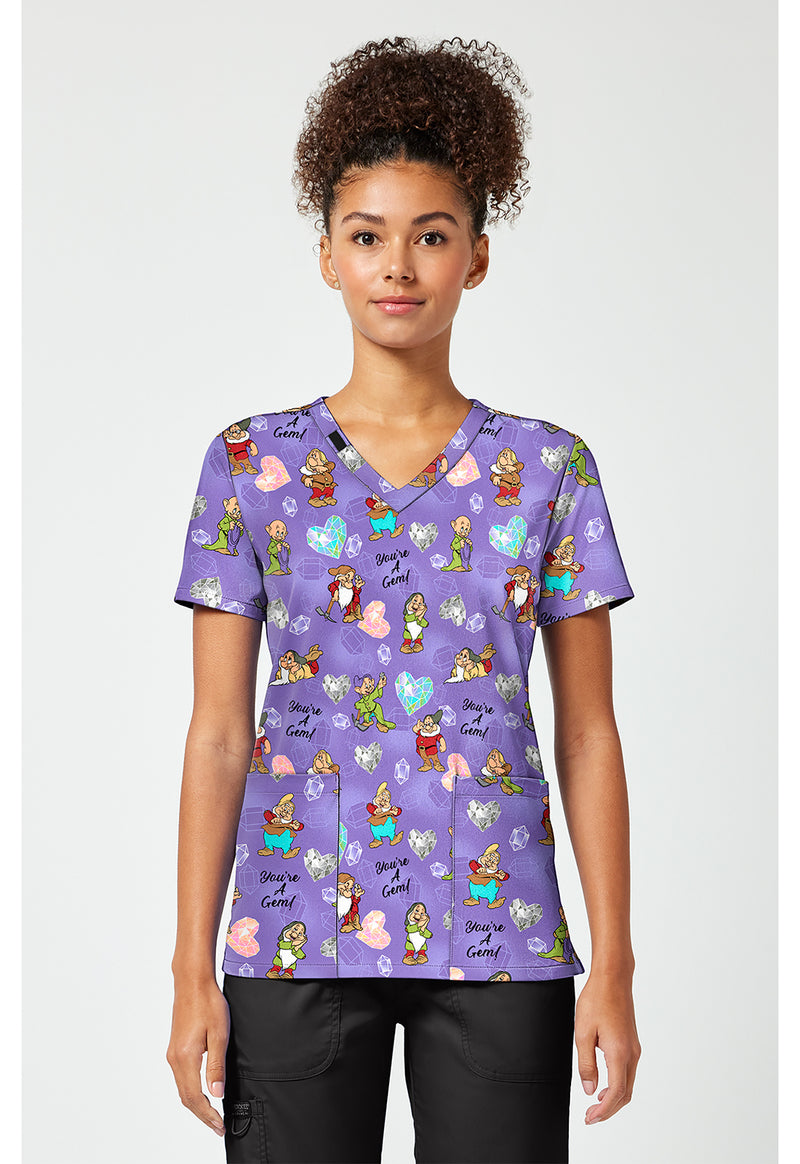 My Little Gem - Print V-Neck Top – Disney