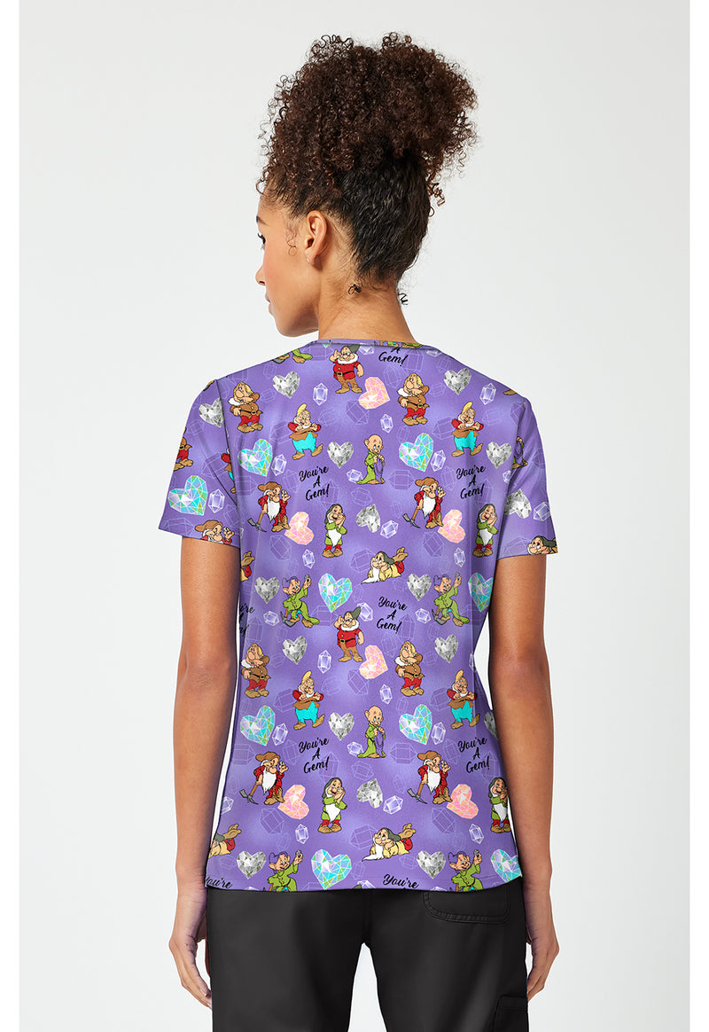My Little Gem - Print V-Neck Top – Disney (Back)