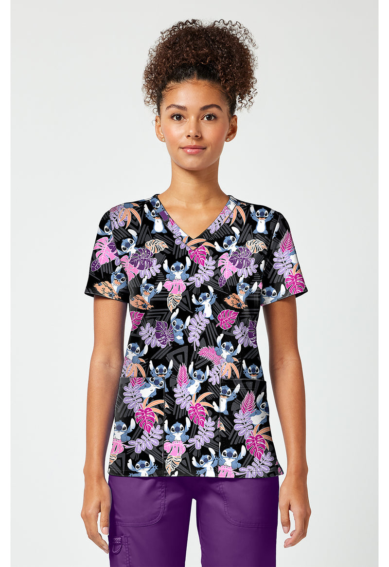 Stitch Tribe - Print V-Neck Top – Disney