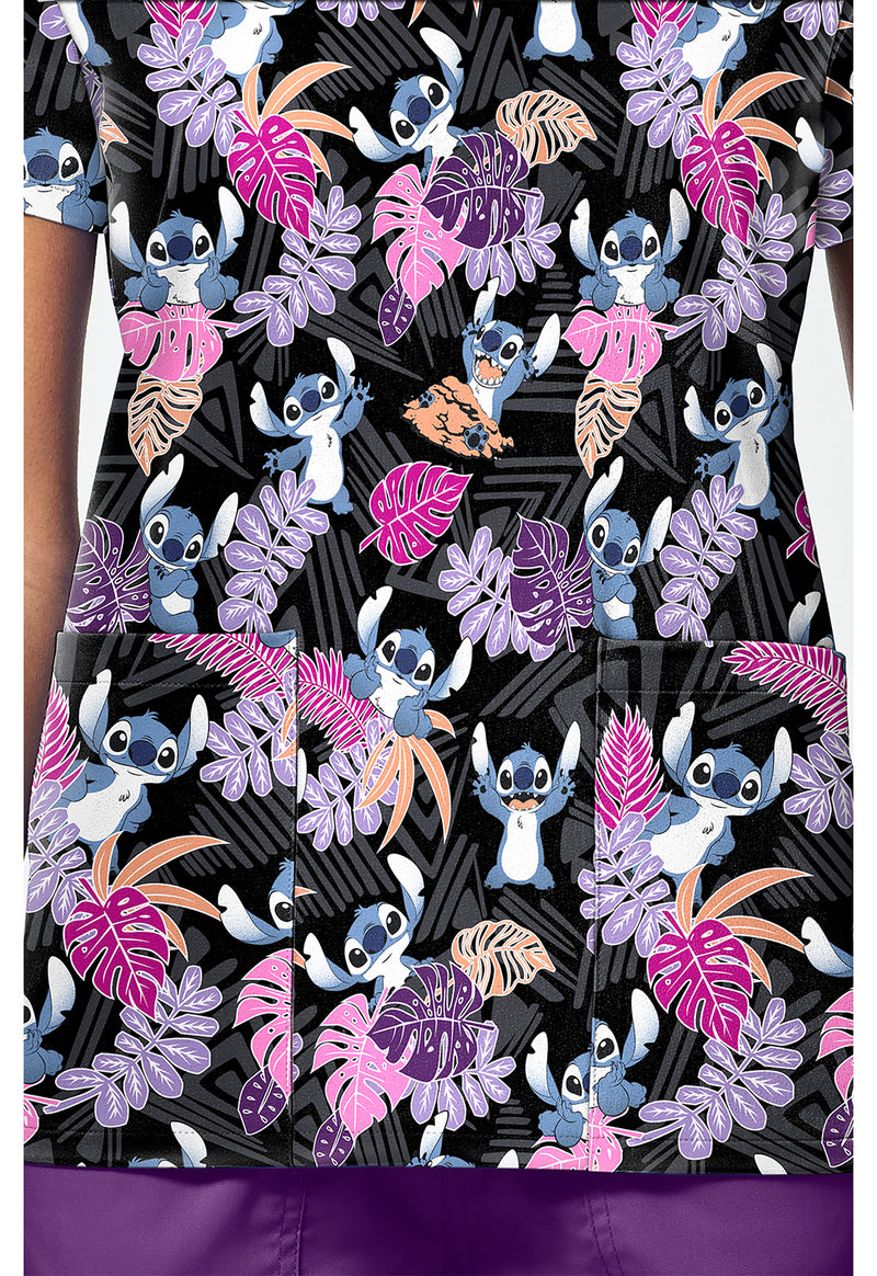 Stitch Tribe - Print V-Neck Top – Disney (View 4)