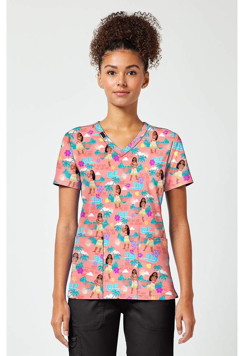 The Sea Is Calling - Print V-Neck Top – Disney