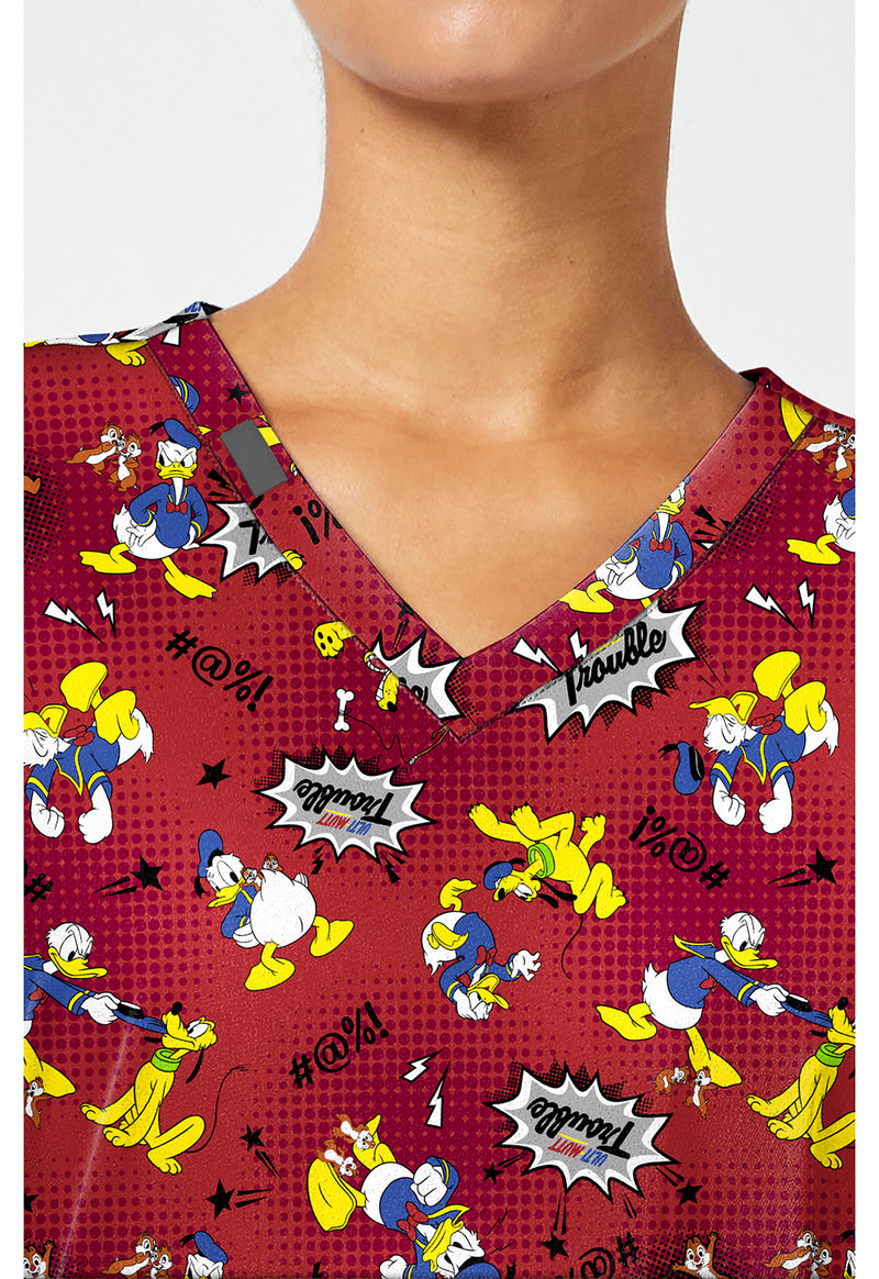 Ulti-mutt Trouble - Print V-Neck Top – Disney (View 2)