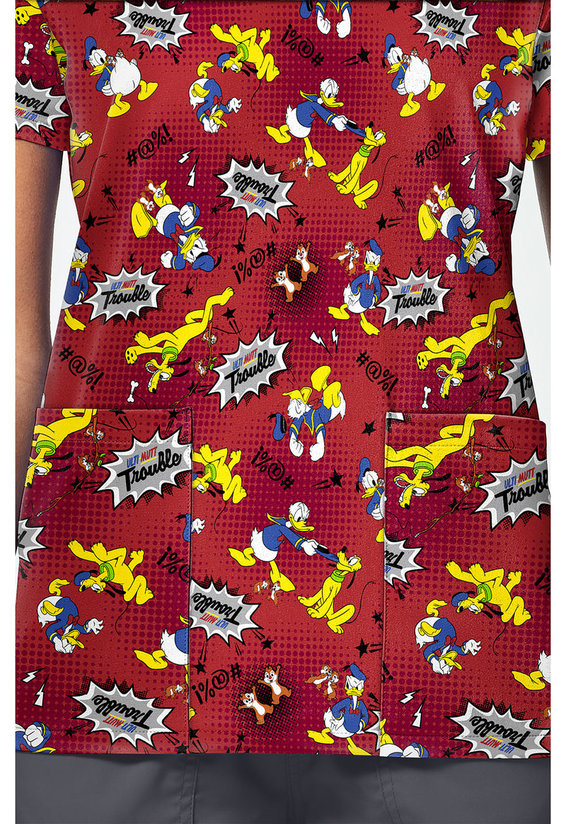 Ulti-mutt Trouble - Print V-Neck Top – Disney (View 4)