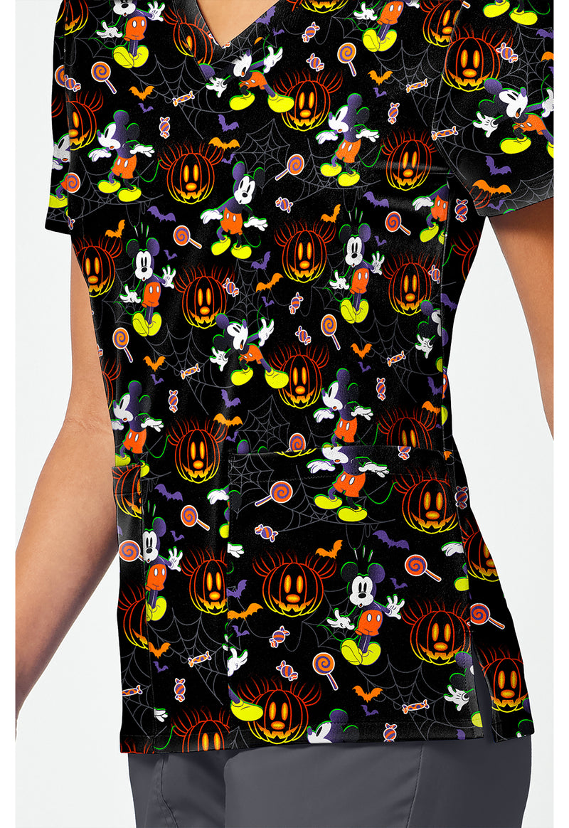 Spooky Webs - Print V-Neck Top – Disney (View 3)