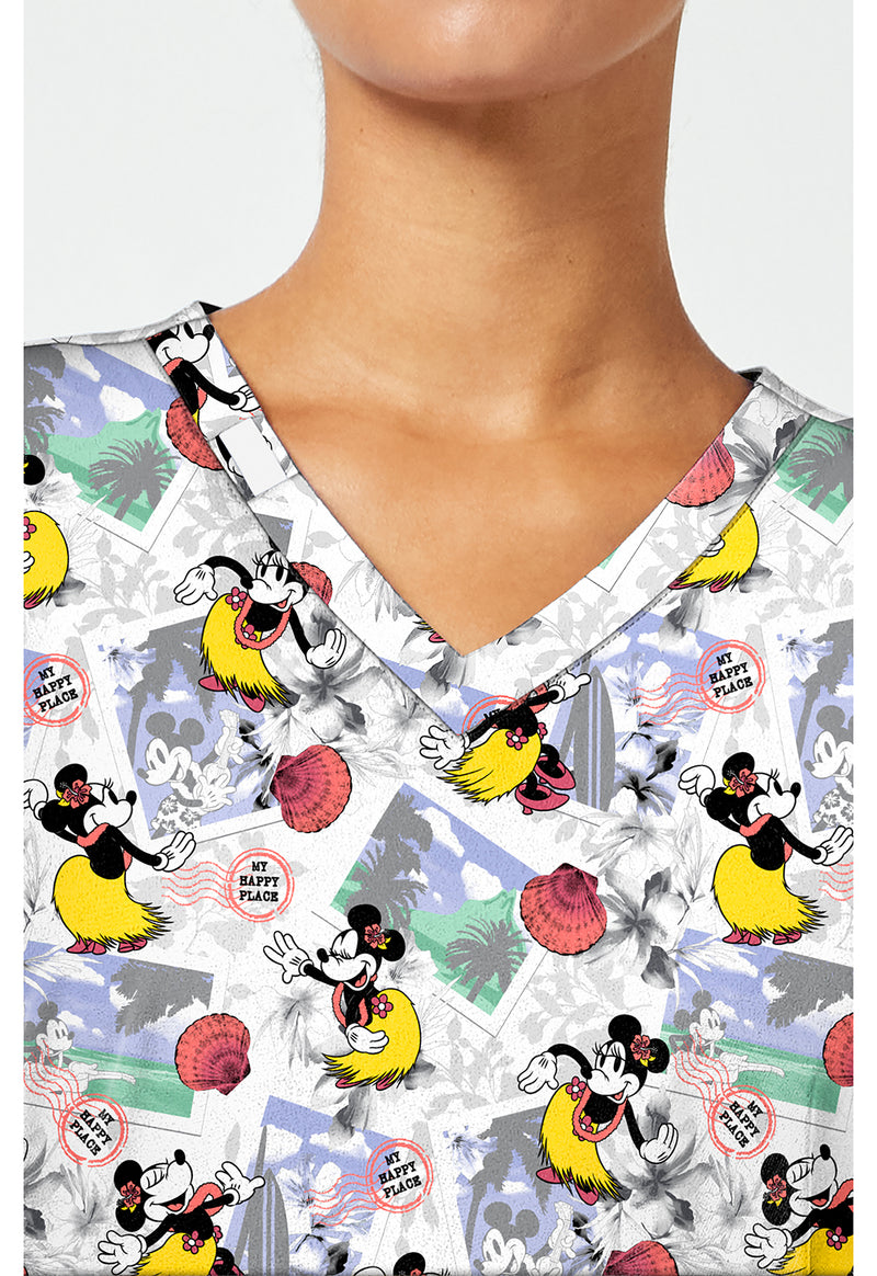 Minnie Happy Place - Print V-Neck Top – Disney (View 2)
