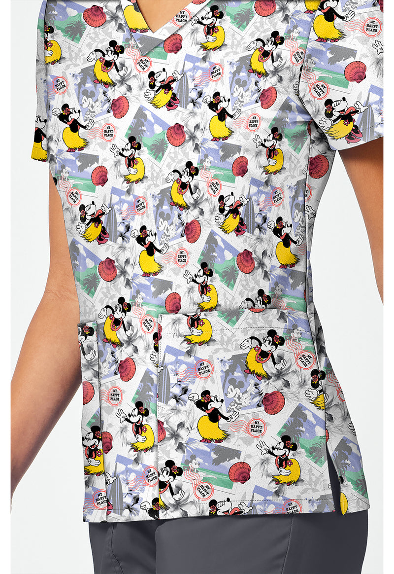 Minnie Happy Place - Print V-Neck Top – Disney (View 3)