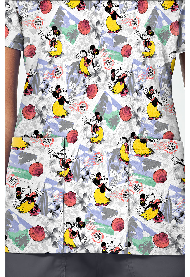 Minnie Happy Place - Print V-Neck Top – Disney (View 4)