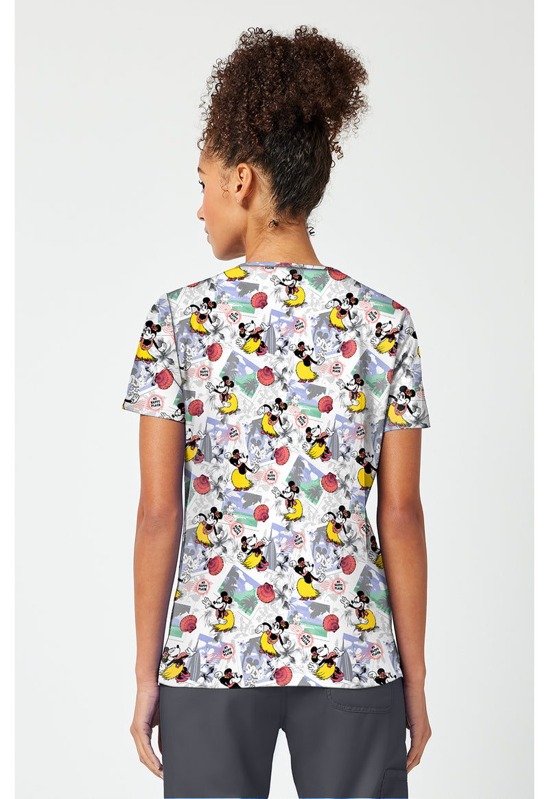 Minnie Happy Place - Print V-Neck Top – Disney (Back)