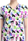 Dog Is Love - Print V-Neck Top – Character Prints (View 2)