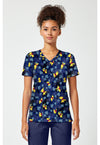 Plaid Petals - Print V-Neck Top – Disney