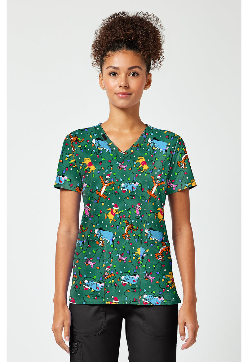Holiday Helpers - Print V-Neck Top – Disney