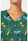 Holiday Helpers - Print V-Neck Top – Disney (View 2)