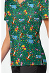 Holiday Helpers - Print V-Neck Top – Disney (View 3)