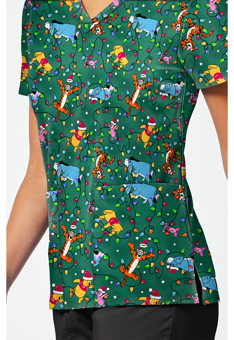 Holiday Helpers - Print V-Neck Top – Disney (View 3)