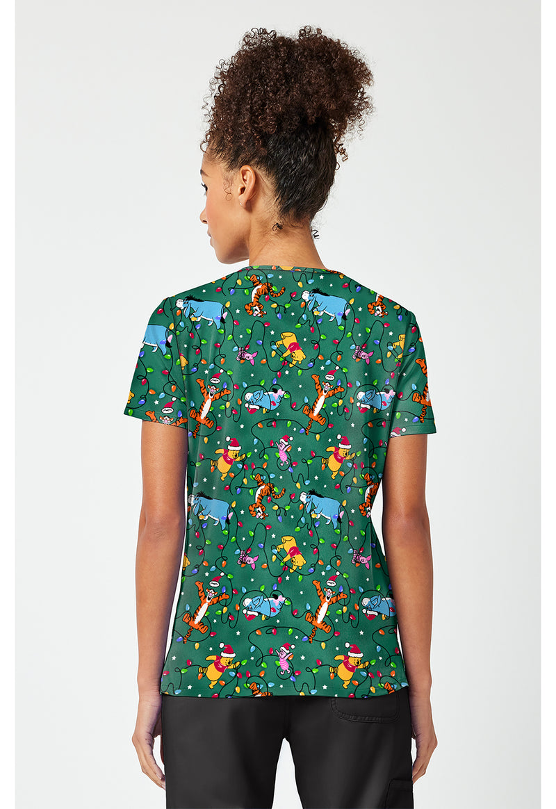 Holiday Helpers - Print V-Neck Top – Disney (Back)