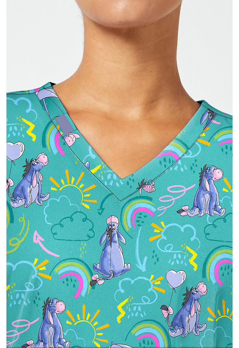 Eeyore Rain Or Shine - Print V-Neck Top – Disney (View 2)