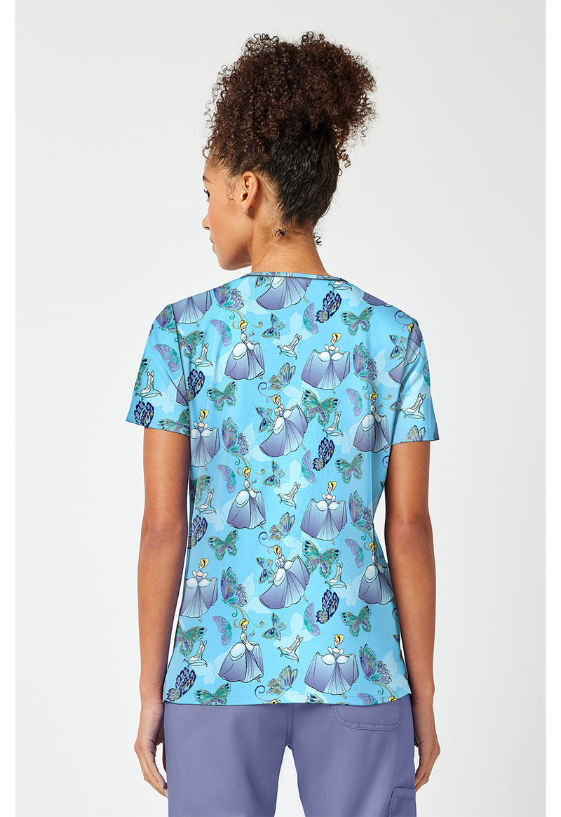 Cinderella Flight - Print V-Neck Top – Disney (Back)