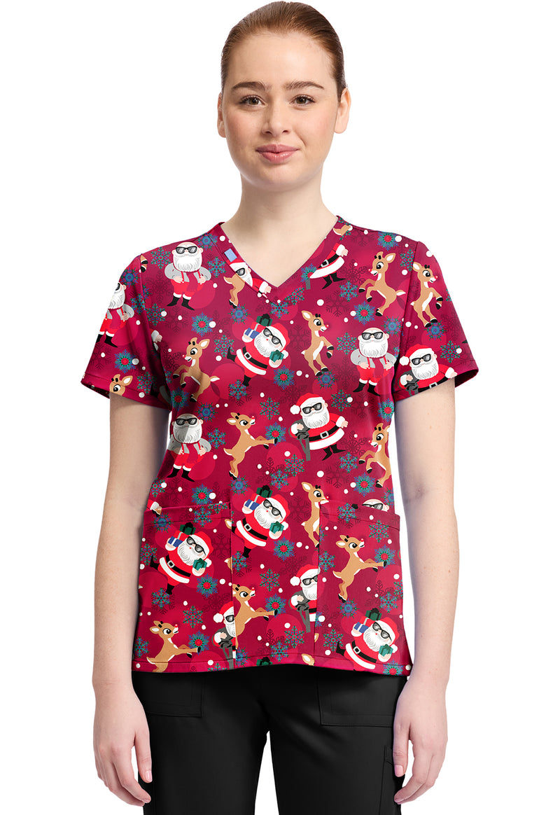 Future Is Bright - Print V-Neck Top – Character Prints