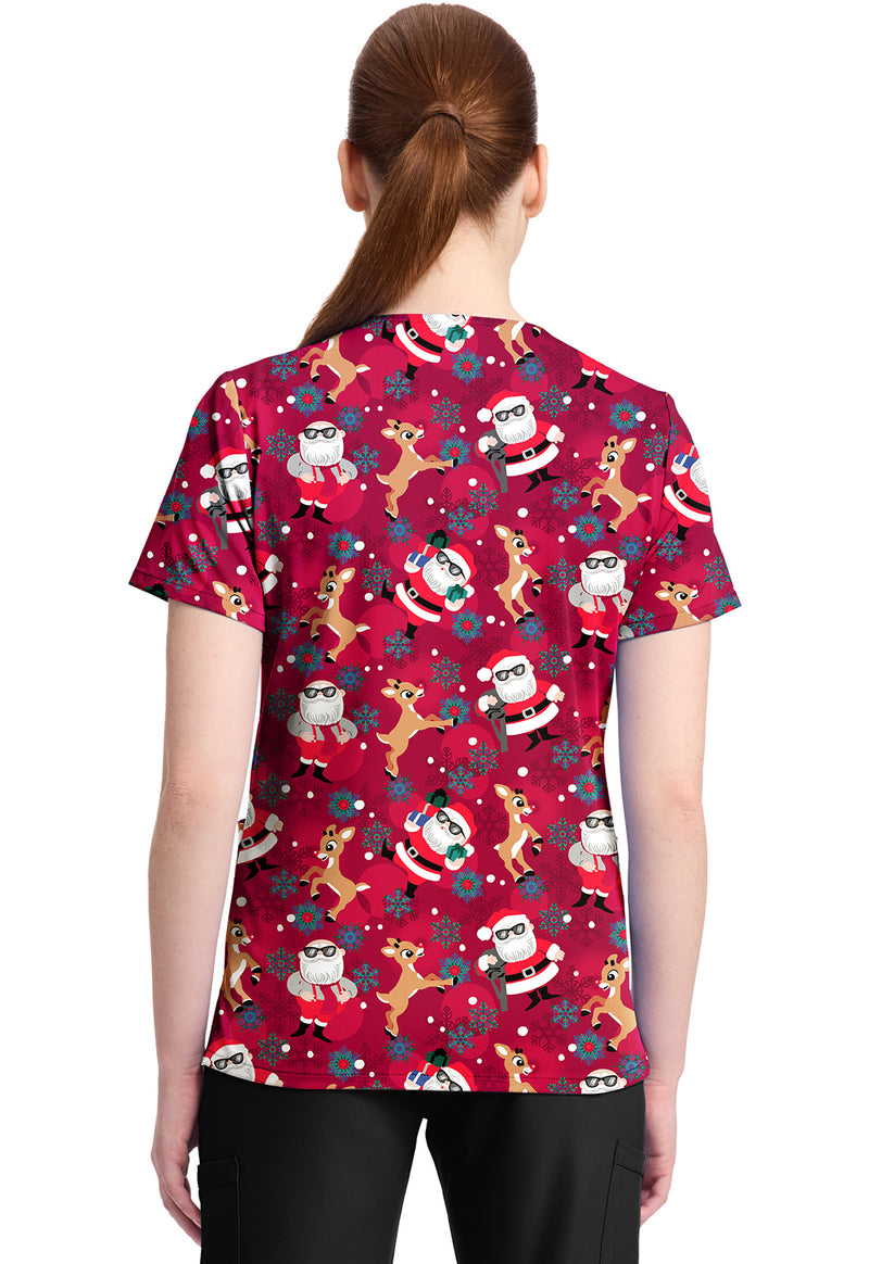 Future Is Bright - Print V-Neck Top – Character Prints (Back)