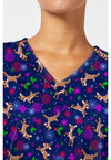 Nose So Bright - Print V-Neck Top – Character Prints (View 2)