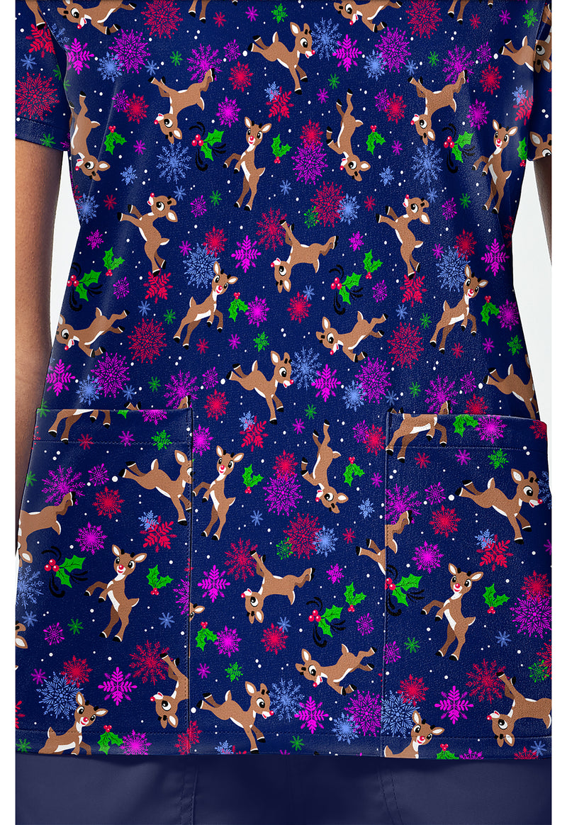 Nose So Bright - Print V-Neck Top – Character Prints (View 4)