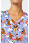 I Found A Clue - Print V-Neck Top – Character Prints (View 2)