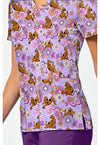 Mystery Garden - Print V-Neck Top – Character Prints (View 3)