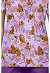 Mystery Garden - Print V-Neck Top – Character Prints (View 4)