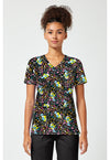 Smurfette's Garden - Print V-Neck Top – Character Prints