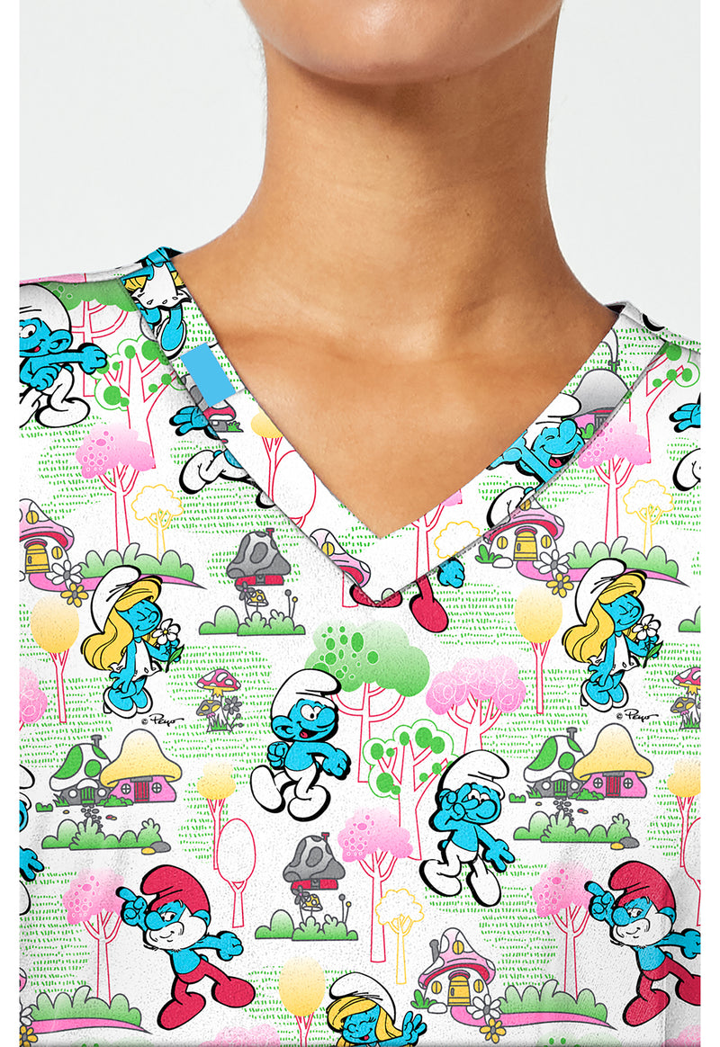 Good Day Feeling - Print V-Neck Top – Character Prints (View 2)
