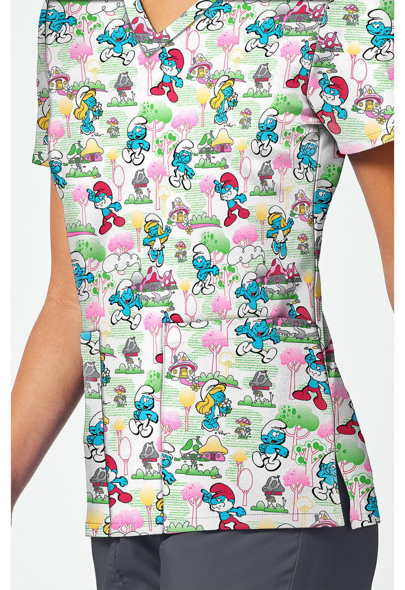 Good Day Feeling - Print V-Neck Top – Character Prints (View 3)