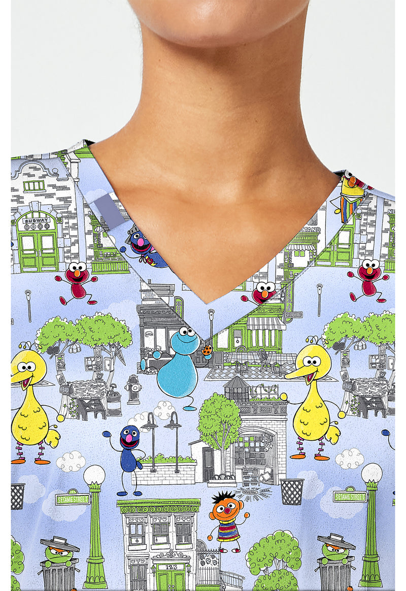 Doodle Days - Print V-Neck Top – Character Prints (View 2)