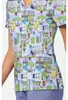 Doodle Days - Print V-Neck Top – Character Prints (View 3)