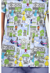 Doodle Days - Print V-Neck Top – Character Prints (View 4)