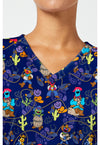 Wild And Furry - Print V-Neck Top – Character Prints (View 2)