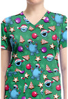 Christmas Cookie - Print V-Neck Top – Character Prints (View 2)